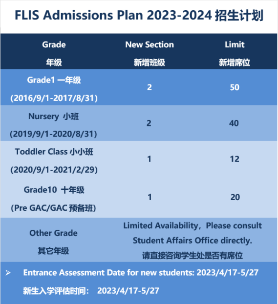 福州西湖國際學校2023-2024秋季學期招生